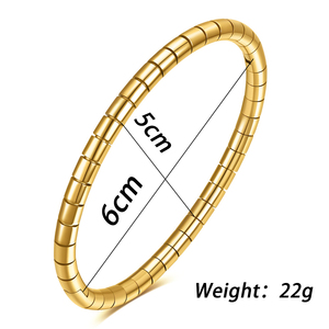Pulseras y Brazaletes de Joyería de Moda para Mujer, de Acero Inoxidable Chapado en Oro de 18k, Resistentes al Agua, de Alta Calidad y Lujo, 2026 - Product Image 2
