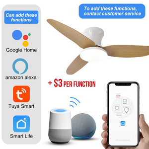 High Quality DC Motor Modern Living Room <b>Remote</b> <b>Control</b> 5 Speeds Wooden Blades Mute Led Ceiling <b>Fan</b> Light Ceiling <b>Fan</b> Makers - Product Image 3