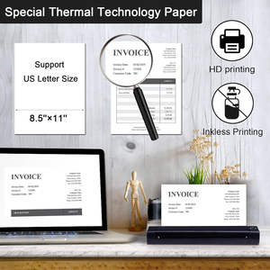 Impresora Térmica Portátil Phomemo M08F A4, Impresora Inalámbrica, Impresora para Tatuajes, Compatible con Papel Térmico A4 y Transferencia de Tatuajes - Product Image 6