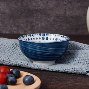 Bát trộn salad gốm sứ men xanh cao cấp bán buôn, nhiều mẫu in màu sắc, đồ dùng bàn ăn đánh bóng cho các bữa tiệc, bát xanh tùy chỉnh - Product Image 3