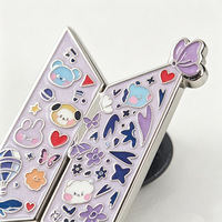 Broche logo en gros - Badge émaillé à thème, parfait pour les sacs à dos, vestes et objets de collection, idéal pour les fans de K-Pop