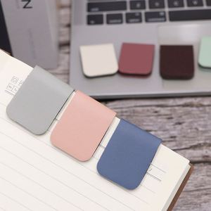 3 Days Shipping Promotional Gift <b>Bookmark</b> Magnetic Closure Book Clips Pu Leather Reading Gifts Accessories for Graduatoion - Product Image 1