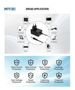อะแดปเตอร์แปลงไฟ <span class=keywords><strong>AC</strong></span>/DC ของ myixi 9V 12V 17V 20V <span class=keywords><strong>24V</strong></span> 48V 2A 1A 3500mA 20W 65W 72W 100-240V <span class=keywords><strong>230V</strong></span> <span class=keywords><strong>50Hz</strong></span> ปลั๊กเรา110V ถึง3V - Product Image 4