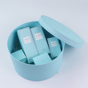 Custom Logo Round Tube Cosmetic Storage Box Makeup Customize Cosmetic Paper Box Packaging - Product Image 3