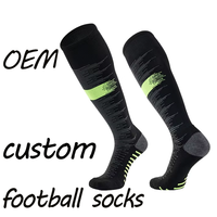 Chaussettes de compression de football pour adultes et jeunes, pratiques et élégantes, chaussettes de sport unisexes confortables avec un design personnalisé au niveau du bas