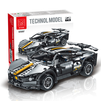 Ensemble de construction de voitures de course RC XMORK 1:16 APP & 2.4G, 896 pièces, briques de construction DIY, jouet pour garçons, excellent cadeau