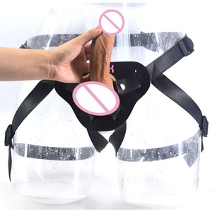 FAAK Realistic <b>Dildo</b> Lesbian Sex Toys Harness Strap on <b>Dildo</b> Anal Penis with Belt Sex Toy Anal Pants for Male - Product Image 1