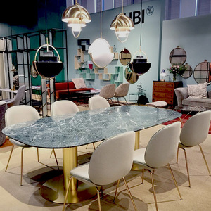 โคมไฟโลหะหรูหราสไตล์นอร์ดิกโพสต์โมเดิร์นแบบหัวเดียว โคมไฟห้อยเพดานดีไซน์สร้างสรรค์สำหรับร้านอาหาร บาร์ โชว์รูม และร้านค้า - Product Image 3