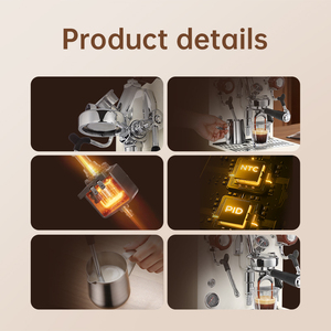 Cafetera Espresso Programable MDK MC-6S, Cafetera Comercial Semiautomática con Sistema de Agua Caliente, 12 Bares, para Exteriores y Automóviles - Product Image 3
