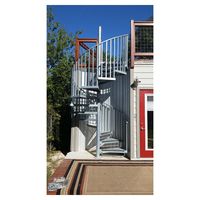 Prima Gusseisen Gebraucht Outdoor Wendeltreppe Externe Wendeltreppe Kit Treppe Moderne modulare Stahl Wendeltreppe