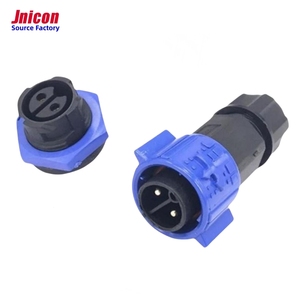 Jnicon M19 20A Công Nghiệp Cắm IP67 <span class=keywords><strong>Power</strong></span> Bảng Điều Chỉnh Núi Nhựa 2 Pin Nam Nữ Ổ Cắm LED Nhà Máy Ánh Sáng Không Thấm Nước Dây Kết Nối - Product Image 1