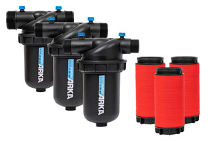 Filtro a disco a Y in plastica <span class=keywords><strong>ARKA</strong></span> F50TS da 1-1/4 pollici, 120 mesh, nero e rosso per irrigazione a goccia e annaffiatura - Product Image 6