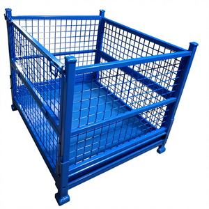 Katlanabilir Ağır Hizmet Tipi Çelik Tel Örgü Rulo Kafes, 500 kg Kapasiteli, Taşınabilir, İstiflenebilir, Güvenlik Tasarımlı, Depo Lojistiği İçin - Product Image 1