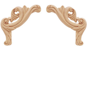 Gỗ khắc không sơn khung cửa mouldings Decal trang trí nội thất - Product Image 4