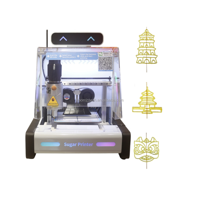 Sugar Painting 3D Printer Vending Machines for Sale Forming Snacks Automatic Melting Candy Machine Other Snack Machines