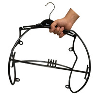 Cintre en plastique PP rose pour femmes, forme du corps, flexible, pour maillots de bain, bikinis, lingerie, organisateur de vêtements, design carré, multifonctionnel