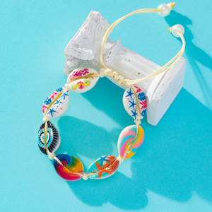 Spring New Jewelry Chic Women's Natural White <b>Shells</b> Braided <b>Bracelets</b> Waterproof Beach Seashell <b>Bracelets</b> Wholesale - Product Image 6