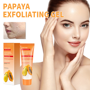 Private Label Skin Care Products Whitening Exfoliating Gel Deep Cleansing Niacinamide Papaya Exfoliating for Face and Body Scrub - Product Image 1
