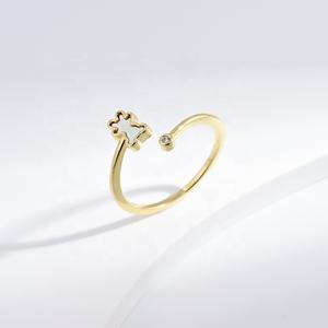 Anillo de Plata de Ley 925 con Diseño de Panda, Personalizado, con Piedras Preciosas, Chapado en Oro, Anillos Apilables para Chicas, Precio de Fábrica - Product Image 5