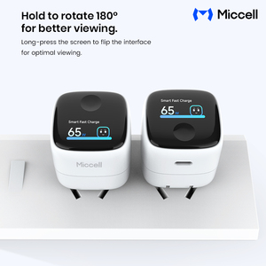 Chargeurs <span class=keywords><strong>de</strong></span> téléphone <span class=keywords><strong>de</strong></span> type C Miccell OEM, portables, 60W GaN USB C, <span class=keywords><strong>charge</strong></span> super rapide avec écran d'affichage <span class=keywords><strong>de</strong></span> <span class=keywords><strong>charge</strong></span>, chargeur mural en gros - Product Image 6