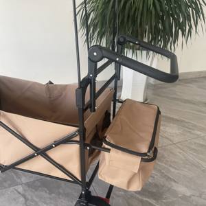 <span class=keywords><strong>2025</strong></span> Chariot utilitaire pliable à quatre roues de haute qualité pour petits animaux de compagnie Canopy OEM plate-forme personnalisable charge 100kg - Product Image 4