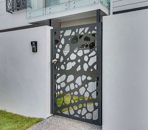 Pannelli per Recinzioni in Metallo Perforato Ecologici per Esterni, Ringhiere in Alluminio Tagliate al <span class=keywords><strong>Laser</strong></span>, Impermeabili, Verniciati, Antiputrefazione, 3D - Product Image 4