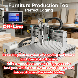 Machine de gravure CNC JS-6090 1500W, graveur de bureau avec contrôle hors ligne, pour relief 3D et lettrage en production en série - Product Image 2