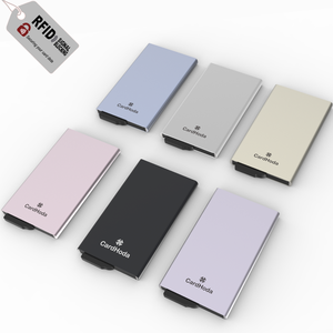 ที่ใส่บัตรอลูมิเนียมบางเฉียบ CardHoda ป้องกัน RFID พร้อมคลิปปิด 3 แบบ มีหลายสีให้เลือก - Product Image 1