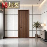 Portes intérieures modernes en bois massif composite MDF mélaminé polymère, isolation phonique, construction durable, garantie 1 an, chambre d'hôtel