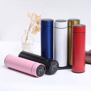 Termo de Viaje Inteligente con Pantalla LED de Temperatura, Funciona con Batería, Acero Inoxidable, Aislamiento Térmico de 12 a 24 Horas - Product Image 1