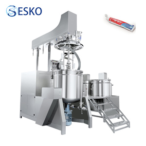 Homogénéisateur-mélangeur cosmétique sous vide ESKO Machinery 500L 1000L pour shampoing, crème, lotion, dentifrice, mayonnaise - Product Image 1