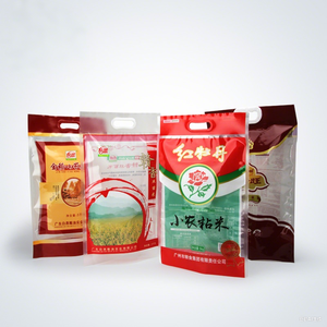 Sacs d'Emballage de Riz en Plastique à Fermeture Éclair Haute Qualité 1Kg 2Kg 5Kg 10Kg avec Logo Personnalisé Vente en Gros Sacs de <span class=keywords><strong>Grain</strong></span> et Farine avec Poignée - Product Image 4