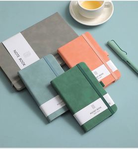 OEM A7 With Elastic Strap Pu <b>Journal</b> Diary Notebook Printed Brand Logo Diary Notepad Note Book PU Leather Notebook for Student - Product Image 5