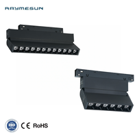 Venta al por mayor de fábrica: Sistema de rieles mini para techo, focos LED magnéticos empotrados ajustables para cocina, luces comerciales de riel.