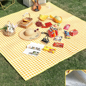 Tapis <span class=keywords><strong>de</strong></span> <span class=keywords><strong>pique</strong></span>-nique pliable imperméable grand format personnalisé pour la plage, le camping, la pelouse, le parc et les accessoires <span class=keywords><strong>de</strong></span> plein air - Product Image 3