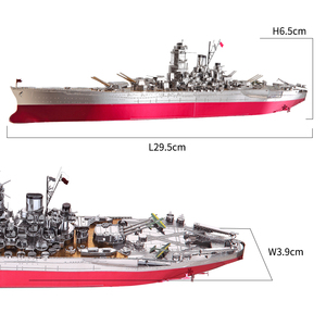 Modèle de navire de guerre moderne Piececool <span class=keywords><strong>Yamato</strong></span>, puzzle en métal 3D, assemblage DIY, modèle de navire à collectionner, cadeau pour adultes et enfants - Product Image 4