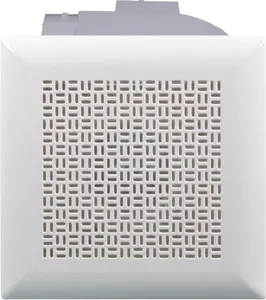 8 Inch Silent Plastic Square Bathroom Ultra Quiet Ventilation Fan With LED Light Ceiling Mounted Exhaust Fan Air Extractor Fan