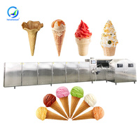 Machine à fabriquer des cornets de crème glacée entièrement automatique à prix avantageux, 3000 pièces/h