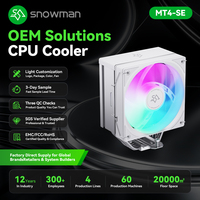 Refroidisseur d'air compact avec 4 caloducs 180W TDP pour les revendeurs de chaînes de magasins de détail, certifié CE FCC RoHS, contrôle qualité en vrac, garantie de 2 ans