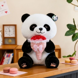 ตุ๊กตาแมวขาวดำตัวใหญ่น่ารัก, ตุ๊กตาแมวขาวดำถือดอกไม้, ตุ๊กตาสำหรับงานแต่งงาน, ของขวัญวันหยุด - Product Image 1