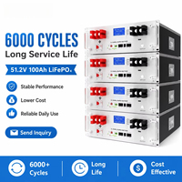 Système de stockage d'énergie solaire 5kWh 15kWh, onduleur domestique 51.2V, batterie LiFePO4 Power Wall 280Ah, communication CAN, sortie 10-20kW