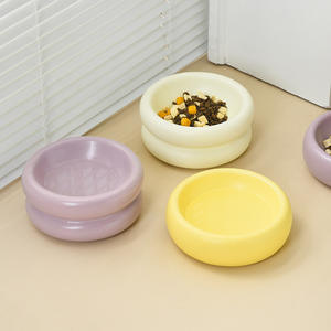 Ingrosso nuove ciambelle progettate in vari colori ciotole per <span class=keywords><strong>bere</strong></span> e nutrire animali domestici in ceramica - Product Image 2