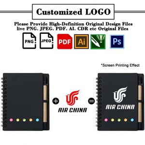 Libretas con Cubierta de Kraft al por Mayor, Notas, Bolígrafos, Regalos Promocionales para Oficina y Negocios, Blocs de Notas Adhesivas con Logotipo Personalizado Impreso - Product Image 2