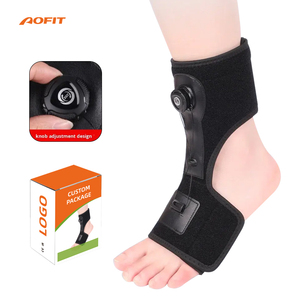 Néoprène Protection Professionnelle Pied Chute Support Bouton Réglable Résistance Bande Cheville Brace Orthèse Correcteur Pied Cheville - Product Image 1