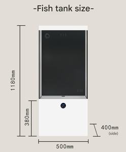 Aquarium à poissons rouges en verre incurvé de grande taille, nouveau design, pour salon, à poser contre le mur, aquariums écologiques, aquariums pour poissons - Product Image 6