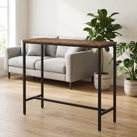Table console étroite en métal pour entrée, mobilier de hall moderne et minimaliste, idéale pour hôtel, salon, villa, durable et facile à assembler
