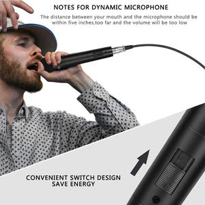 Micrófono dinámico de mano con cable para Karaoke, reducción de ruido profesional, OEM C8 - Product Image 5