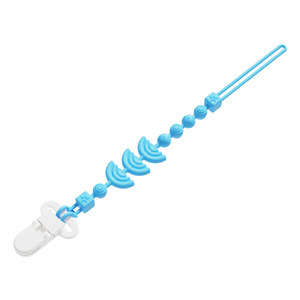 Cadena Multifuncional para Chupetes de Bebé, Productos de Silicona Suave y Flexible para Bebé, Libres de BPA, 2 en 1, Cadena Antipérdida, Clip para Chupetes - Product Image 6