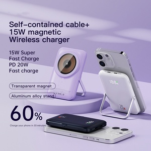 Chargeur portable magnétique sans fil de 15 w, 10000mah, <span class=keywords><strong>batterie</strong></span> <span class=keywords><strong>externe</strong></span> de téléphone portable <span class=keywords><strong>pour</strong></span> cadeau - Product Image 3