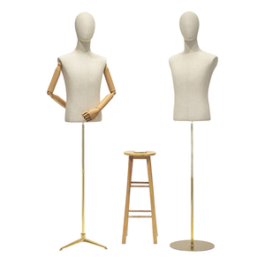 Manichino Maschile Regolabile a Mezzo Busto, Espositore per Abiti da <span class=keywords><strong>Uomo</strong></span> per Vetrine di Negozi - Product Image 5